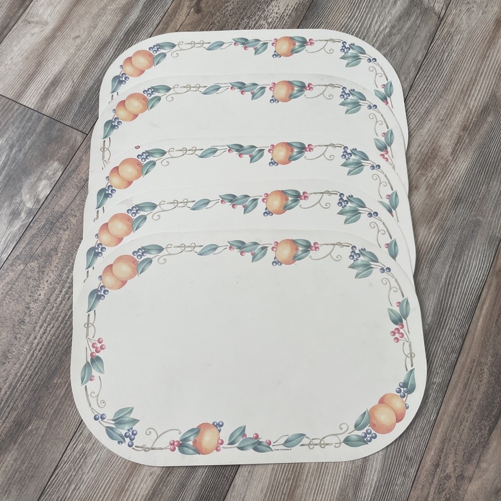 Set‎ of 5 Vintage Corelle Coordinates Oblong Placemats